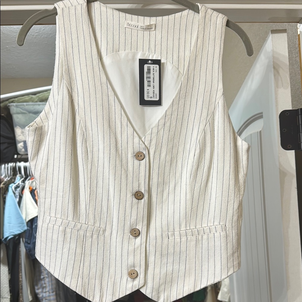 Linen Vest Top